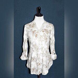 VINTAGE AMERICA BLUES - Long Sleeve Peasant Top